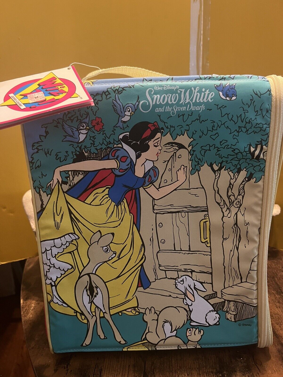 Disney Vtg Snow White and the Seven Dwarfs Wiz Too Locker Backpack Mint NWT