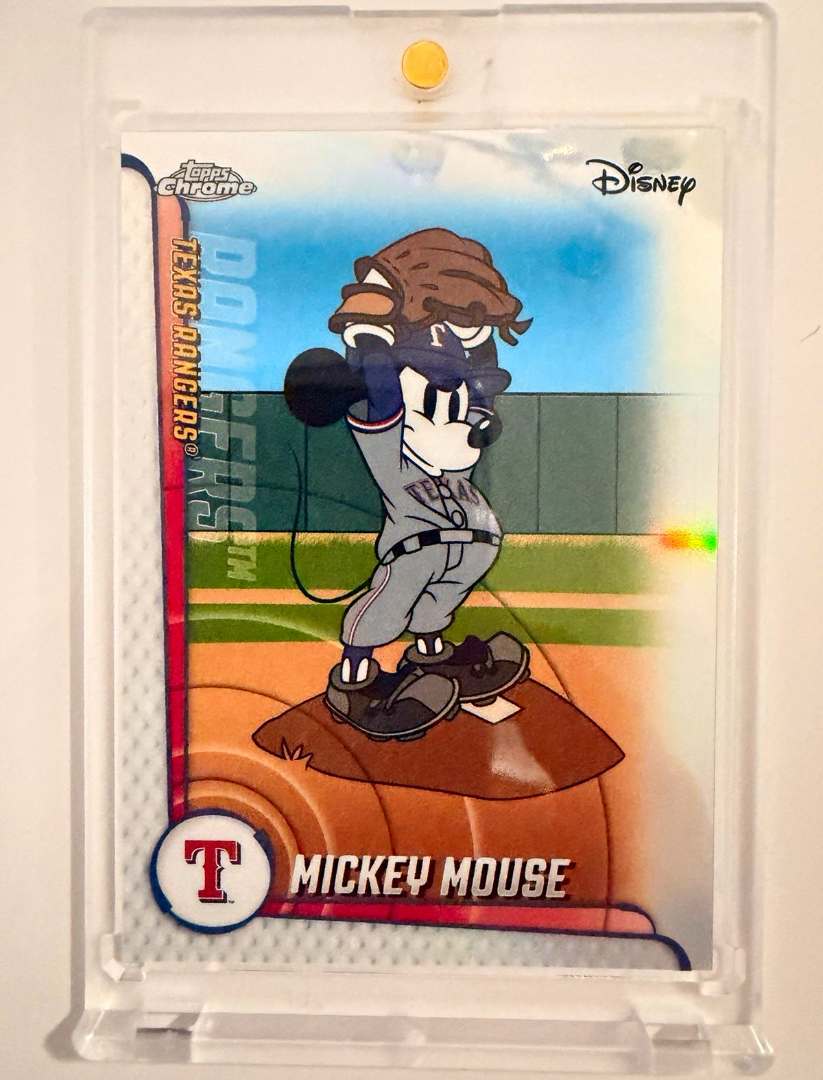 2025 Topps Chrome Disney Mickey Mouse Texas Rangers MLBA-10