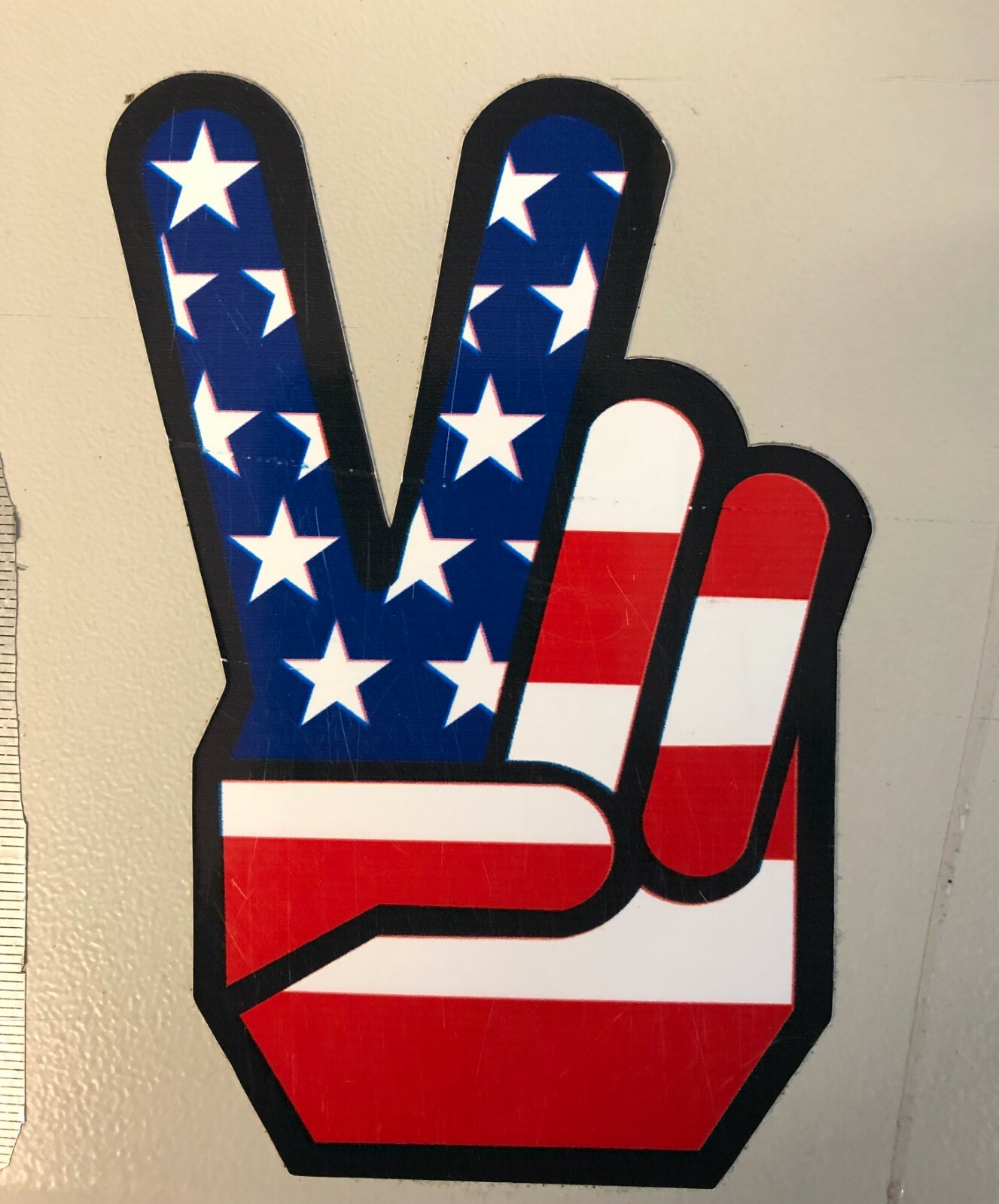 PEACE SIGN AMERICAN FLAG BUMPER STICKER LAPTOP STICKER TOOLBOX STICKER PEACE SIGN AMERICAN FLAG BUMPER STICKER LAPTOP STICKER TOOLBOX STICKER