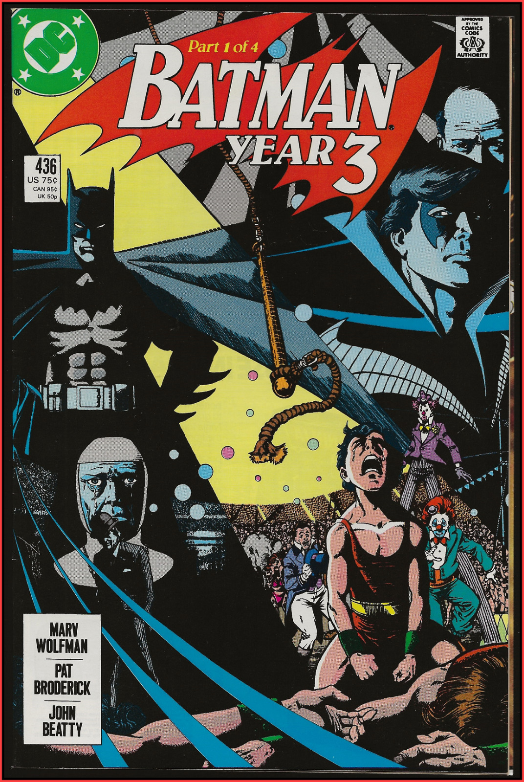 BATMAN #436 (1989) 1ST TIM DRAKE ORIGIN DICK GRAYSON KEY DC COMICS 7.5 VF-