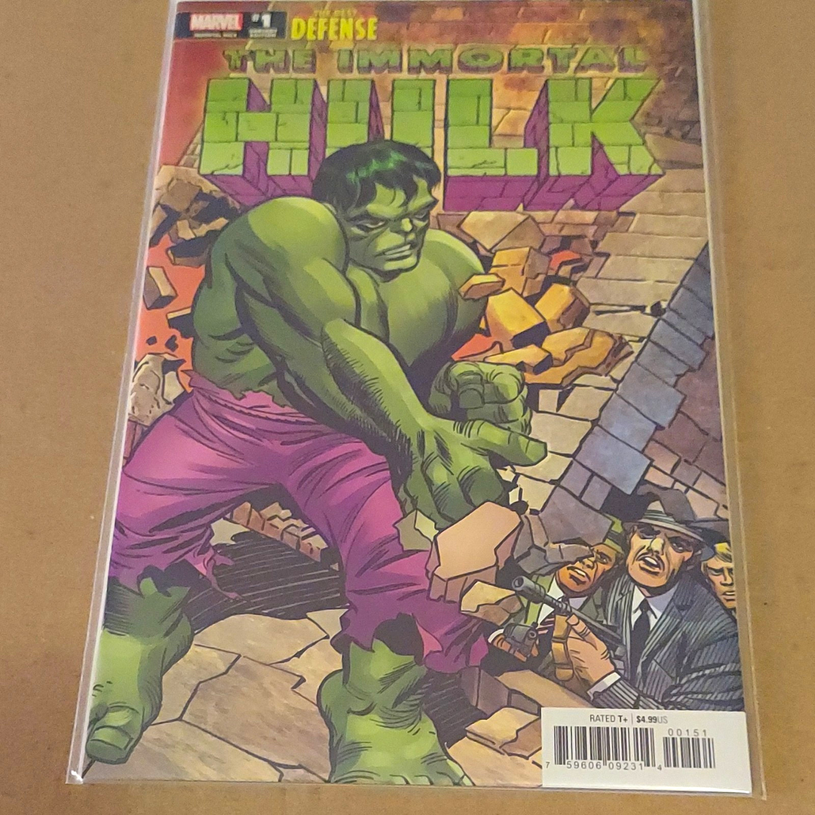 Marvel Comics The Immortal Hulk #1 The Best Defense 1:100 Ratio Cover by S Ditko Marvel Comics The Immortal Hulk #1 The Best Defense 1:100 Ratio Cover by S Ditko
