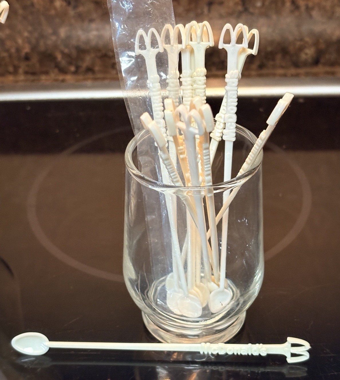 Vintage McDonald's McSpoon Coffee Stirrer/Spoon Swizzle Stick Discontinued 1970s Vintage McDonald's McSpoon Coffee Stirrer/Spoon Swizzle Stick Discontinued 1970s