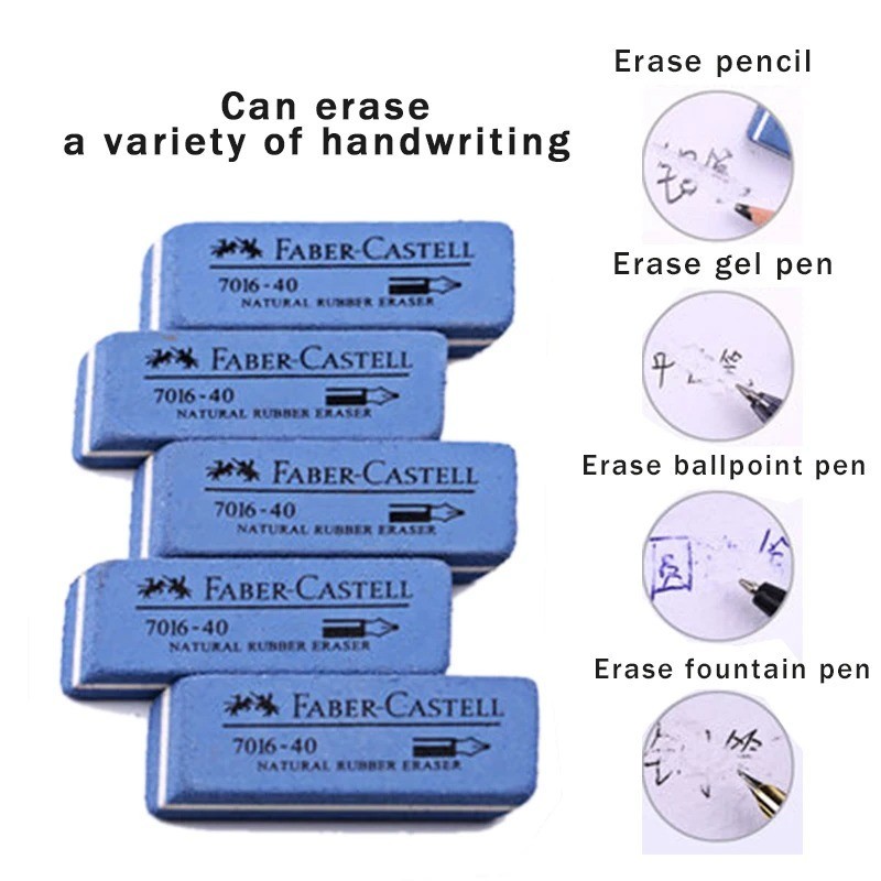 Faber-Castell 3PCS Natural Rubber Eraser Ink Ballpoint Gel Pen Sand Eraser Faber-Castell 3PCS Natural Rubber Eraser Ink Ballpoint Gel Pen Sand Eraser