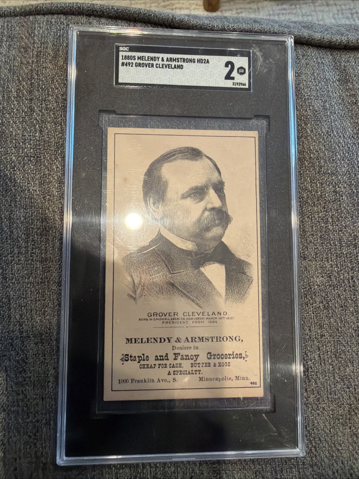 1880s Melendy & Armstrong HD2A Grover Cleveland SGC 2 Presidents 1880s Melendy & Armstrong HD2A Grover Cleveland SGC 2 Presidents