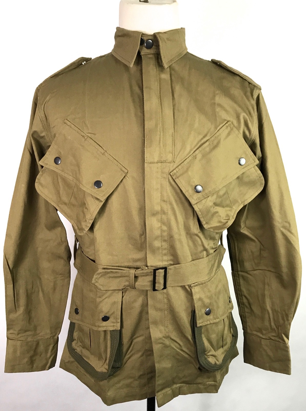 WWII US AIRBORNE PARATROOPER M1942 M42 REINFORCED JUMP JACKET- SMALL WWII US AIRBORNE PARATROOPER M1942 M42 REINFORCED JUMP JACKET- SMALL