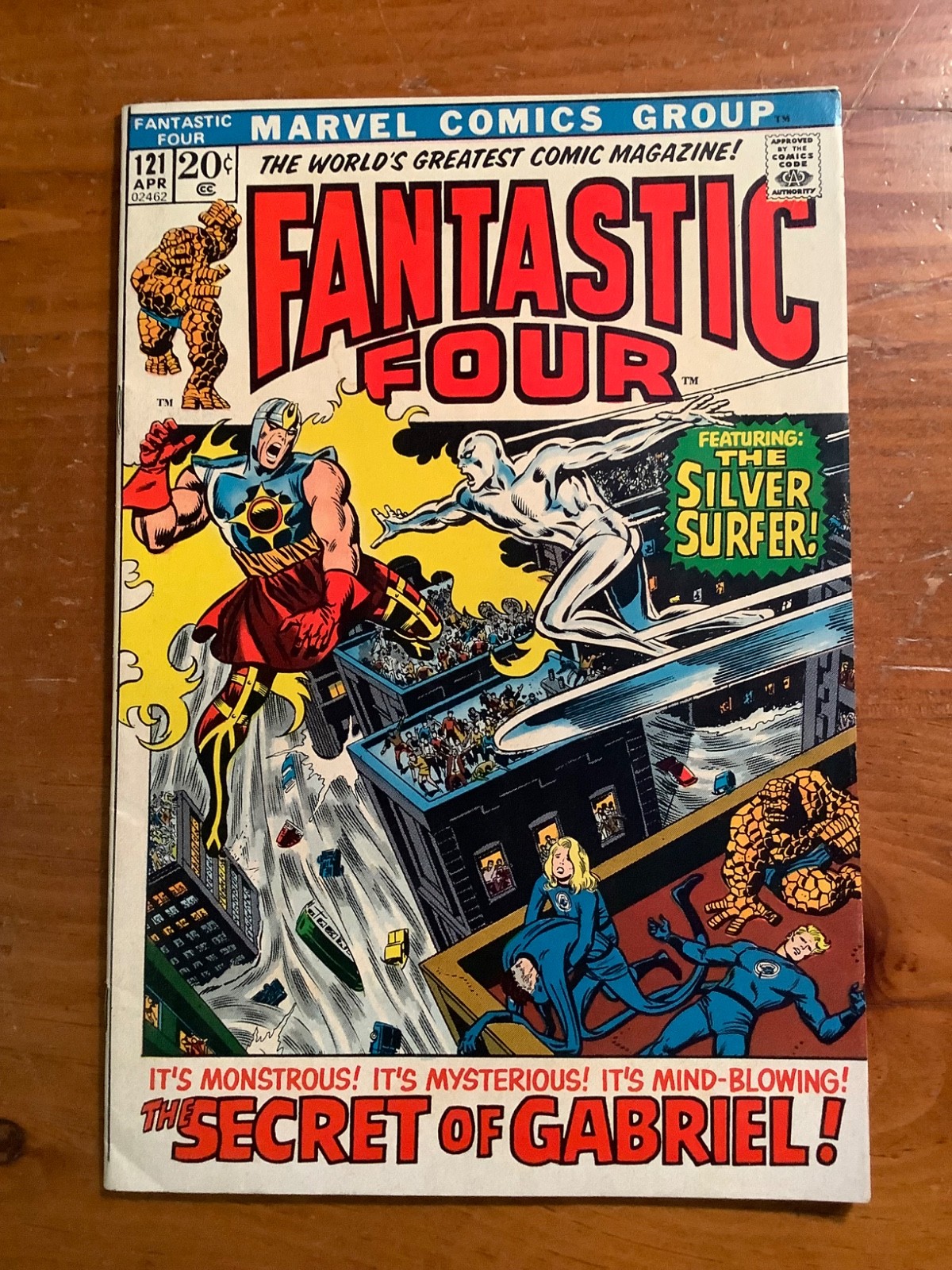Fantastic Four #121 (1972) FN/VF Silver Surfer Stan Lee Cover Sharp 