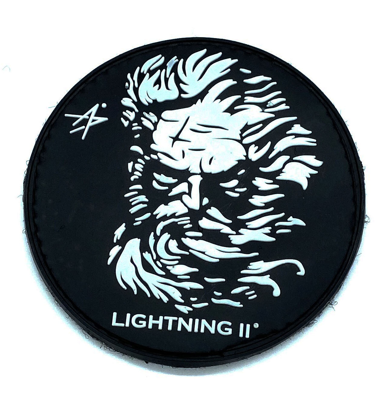 Lockheed Martin® F-35 Lightning II® Zeus PVC patch, 3 in Glow in the Dark Lockheed Martin® F-35 Lightning II® Zeus PVC patch, 3 in Glow in the Dark