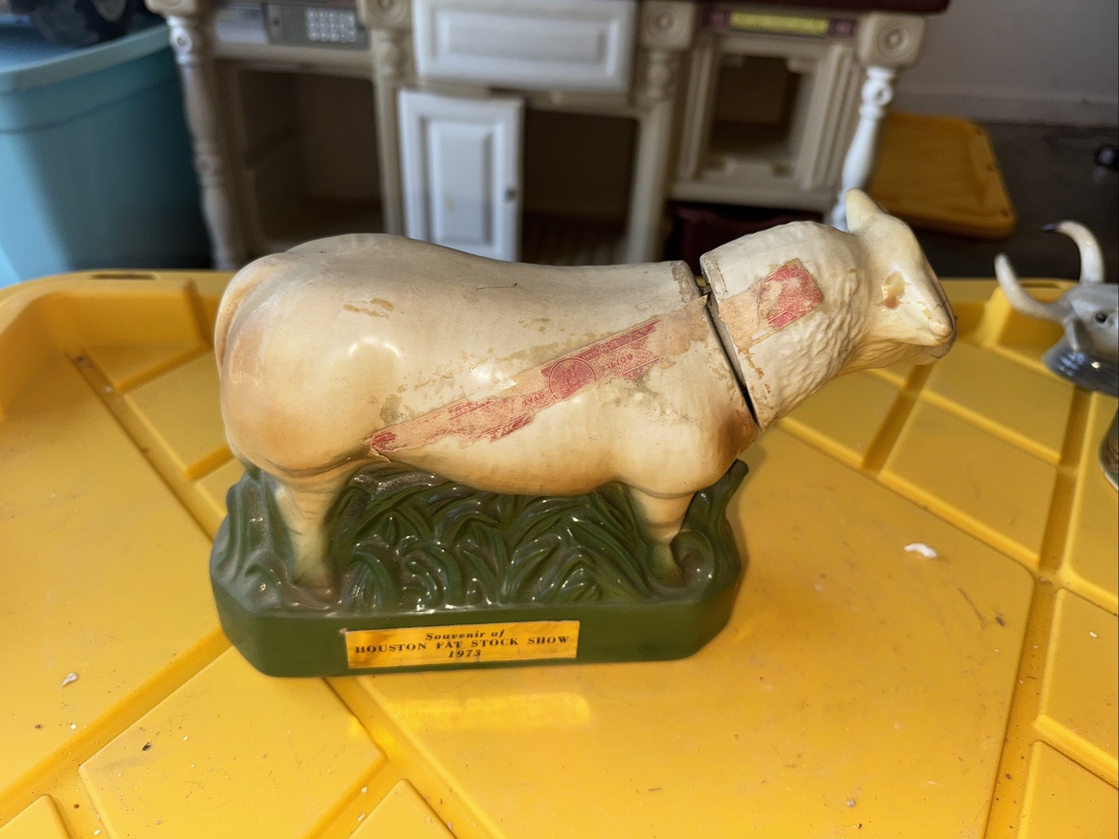 Ezra Brooks Souvenir Decanter - 1973 Houston Fat Stock Show Ezra Brooks Souvenir Decanter - 1973 Houston Fat Stock Show