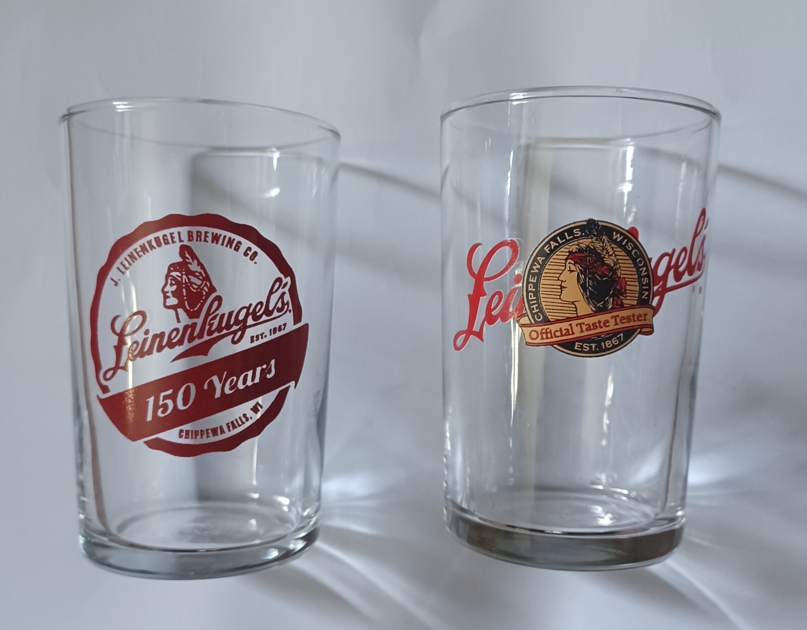 Leinenkugel's Brewery Wisconsin Official Tasting Glass 4oz EUC Ships Free in USA