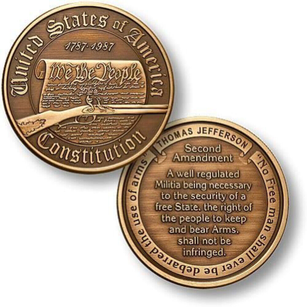 NEW U.S. Constitution Second Amendment Challenge Coin