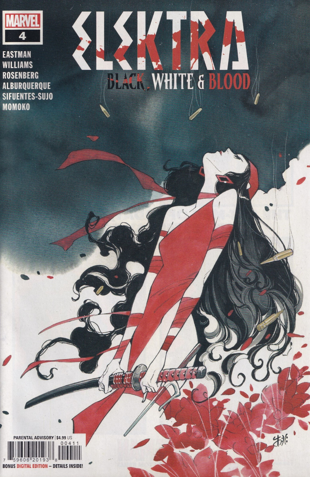 ELEKTRA: BLACK, WHITE & BLOOD #4 (PEACH MOMOKO VARIANT COVER A) ~ Marvel Comics ELEKTRA: BLACK, WHITE & BLOOD #4 (PEACH MOMOKO VARIANT COVER A) ~ Marvel Comics