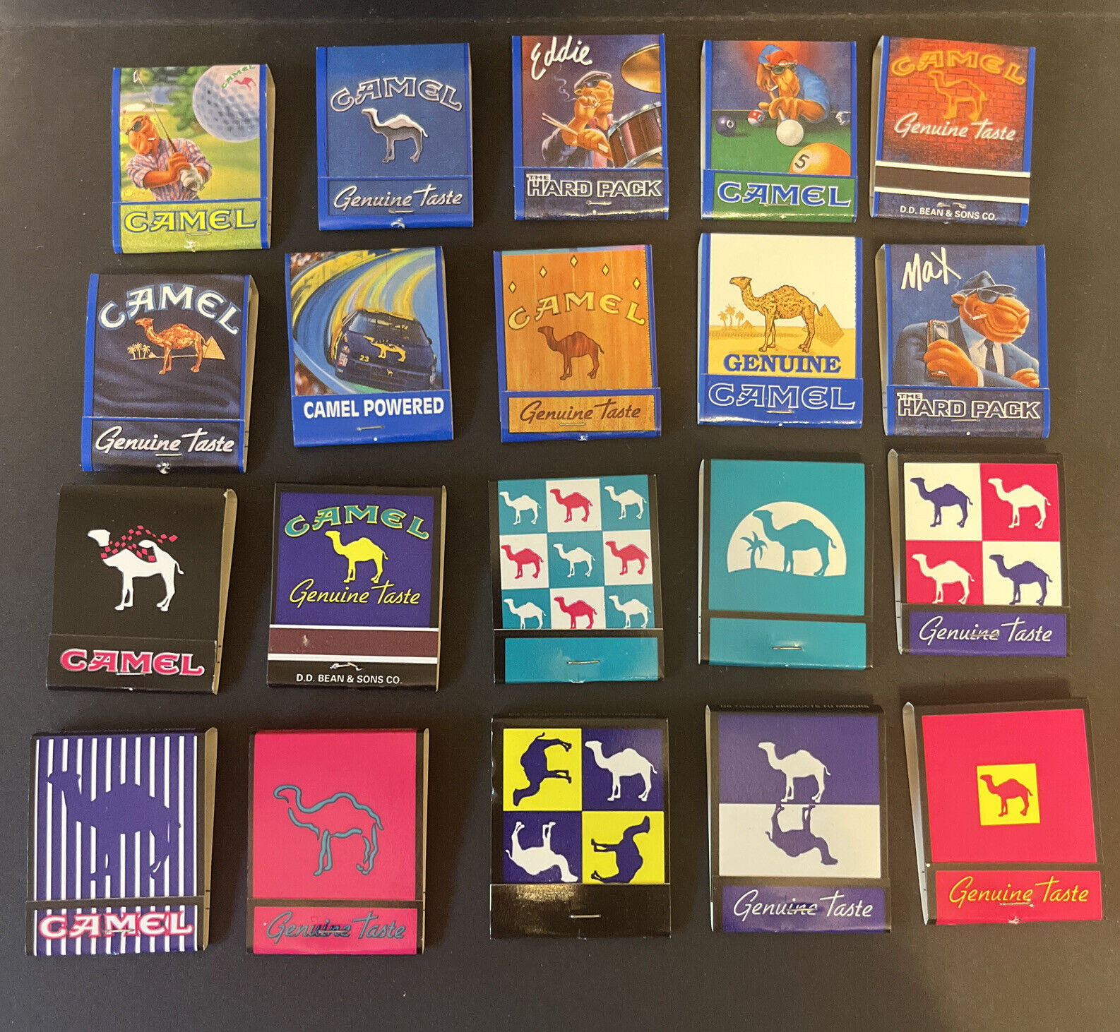 Lot Of 20 Vintage Unused FULL  Camel Matchbooks Matches From 1992-1996 NEW Cool