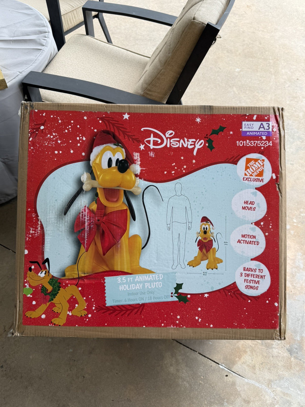 Disney 3.5 FT Animated Pluto Holiday Christmas Animatronic 2026 Home Accents Disney 3.5 FT Animated Pluto Holiday Christmas Animatronic 2026 Home Accents