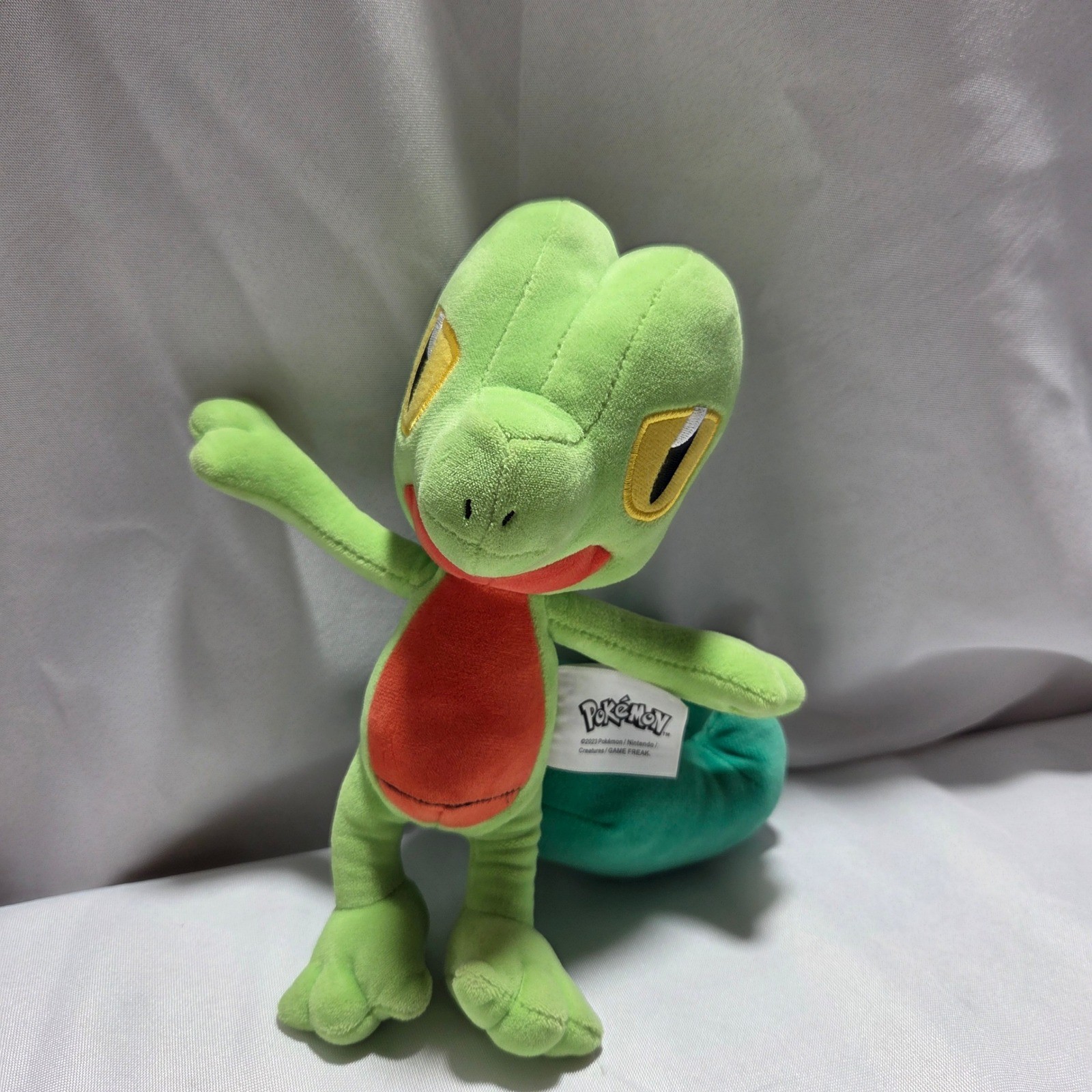 Pokemon Treecko Plush 2023 Jazwares Nintendo Grass Type Starter Stuff Toy Green Pokemon Treecko Plush 2023 Jazwares Nintendo Grass Type Starter Stuff Toy Green