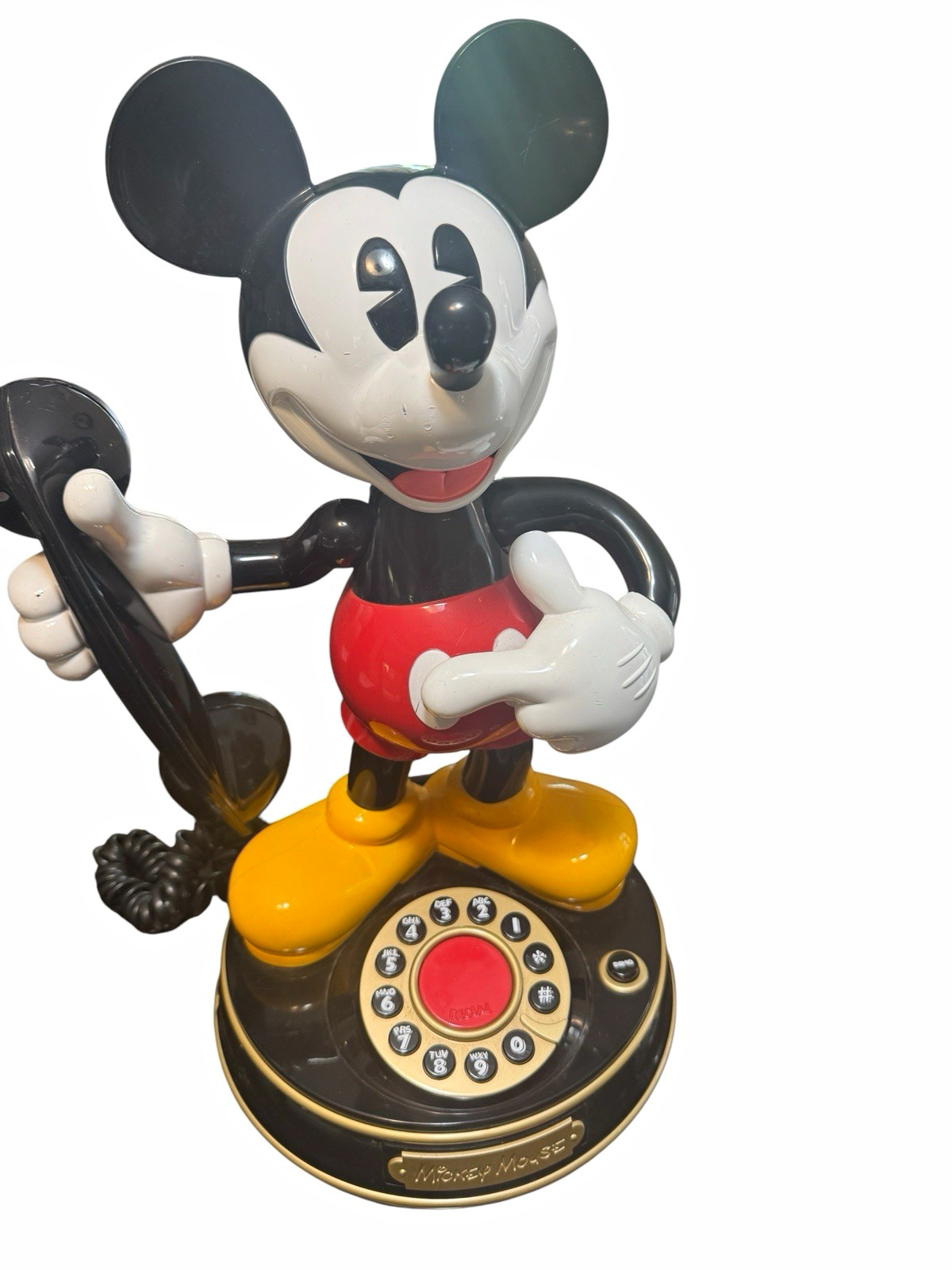 Vintage 1997 Disney Mickey Mouse Animated Telephone Telemania Collectible Vintage 1997 Disney Mickey Mouse Animated Telephone Telemania Collectible