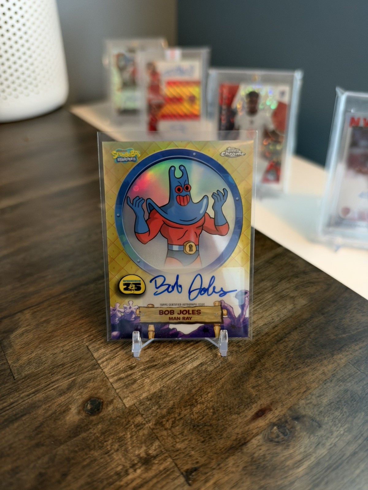 2025 Topps Chrome SpongeBob Bob Joles as Man Ray Auto SA-MR 2025 Topps Chrome SpongeBob Bob Joles as Man Ray Auto SA-MR
