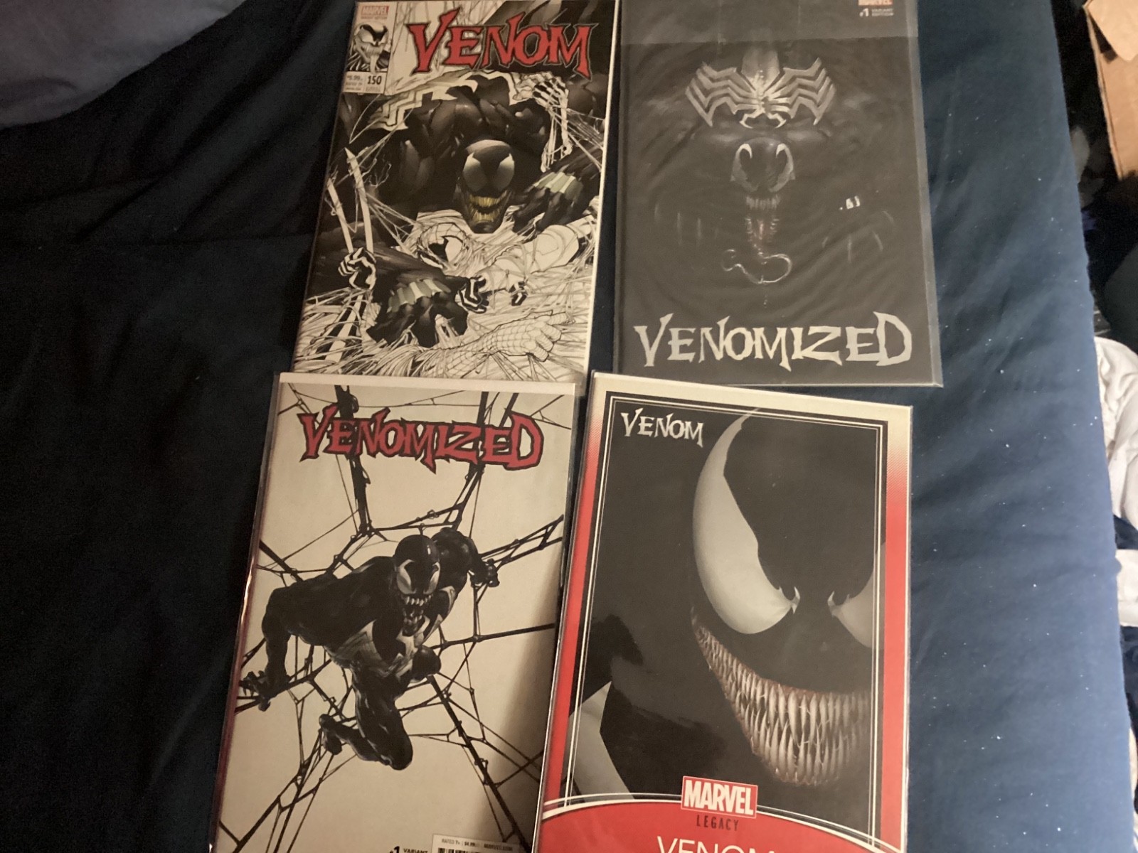 Venom Comic Lot (4) All Variants, Venom 150,Venomized # 1,Venom Marvel Legacy,Ve Venom Comic Lot (4) All Variants, Venom 150,Venomized # 1,Venom Marvel Legacy,Ve