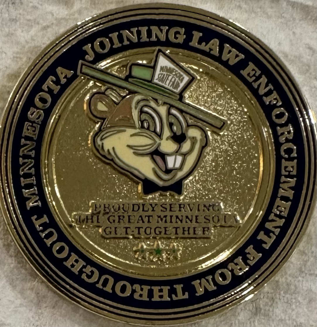 Minnesota State Fair Police Challenge Coin Gopher