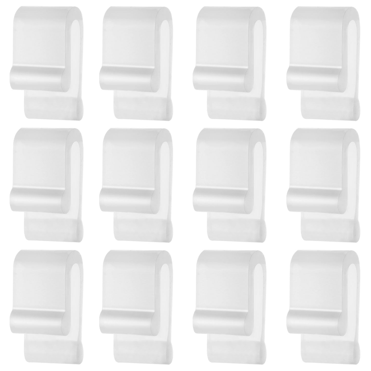 12pcs Dutch Oven Lid Protector Clips, Silicone Cookware 1x0.75in, Clear