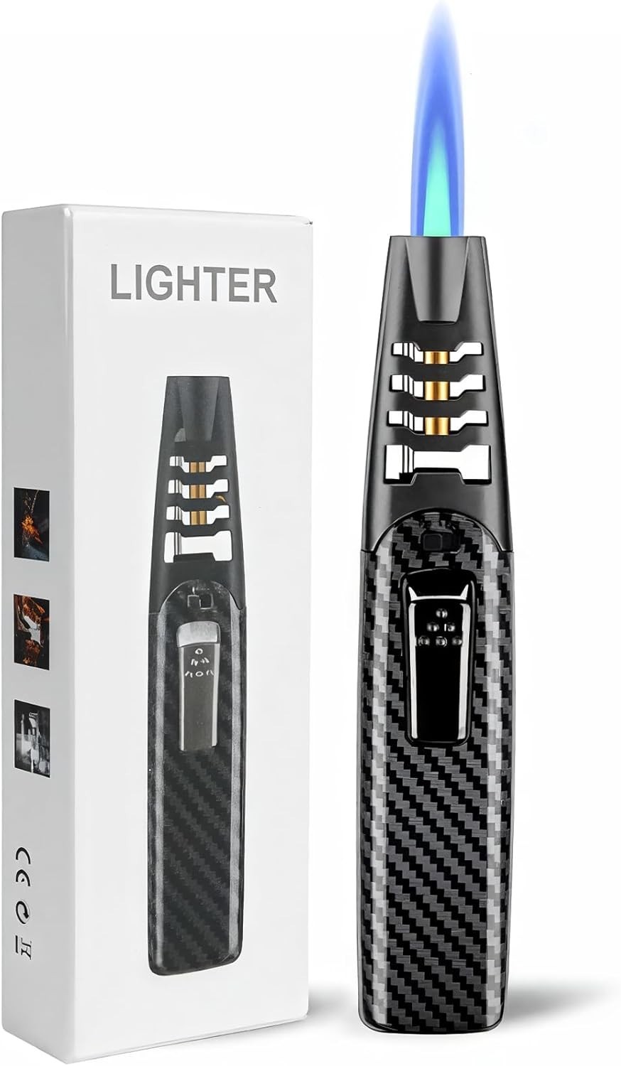 Torch Lighter, Butane Lighter, Windproof Adjustable Big Jet Flame Butane Torch Torch Lighter, Butane Lighter, Windproof Adjustable Big Jet Flame Butane Torch