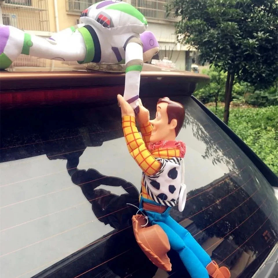 Toy Story Buzz Lightyear & Sheriff Woody Car Hanging Pendant – Cute Cartoon Char