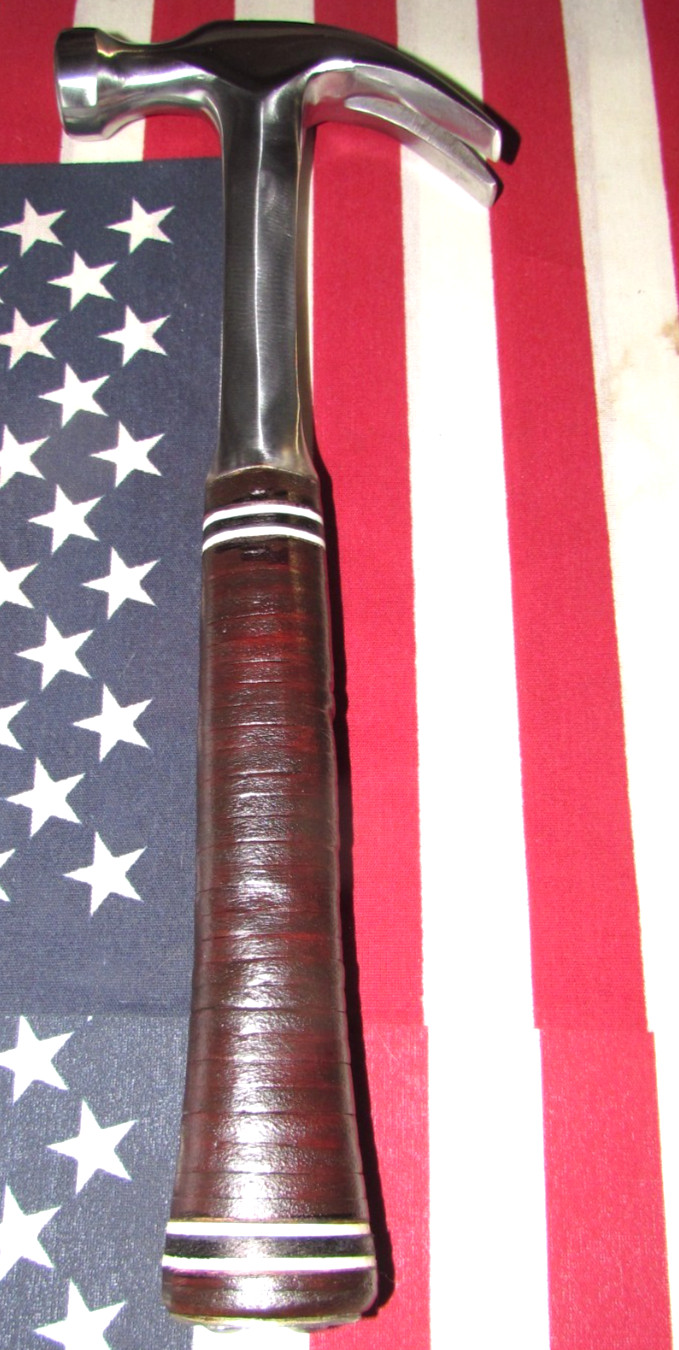 Vintage Classic 1978 Estwing Curve Claw 16 oz Hammer w/Original Leather Handle Vintage Classic 1978 Estwing Curve Claw 16 oz Hammer w/Original Leather Handle