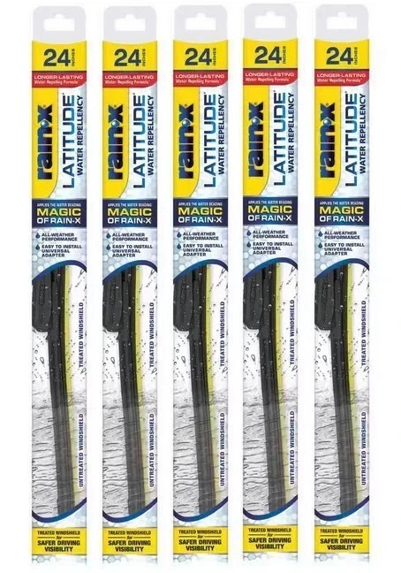 Rain-X 5079280-2 Latitude With Water Repellency Wiper Blade 24" - 5 PACK