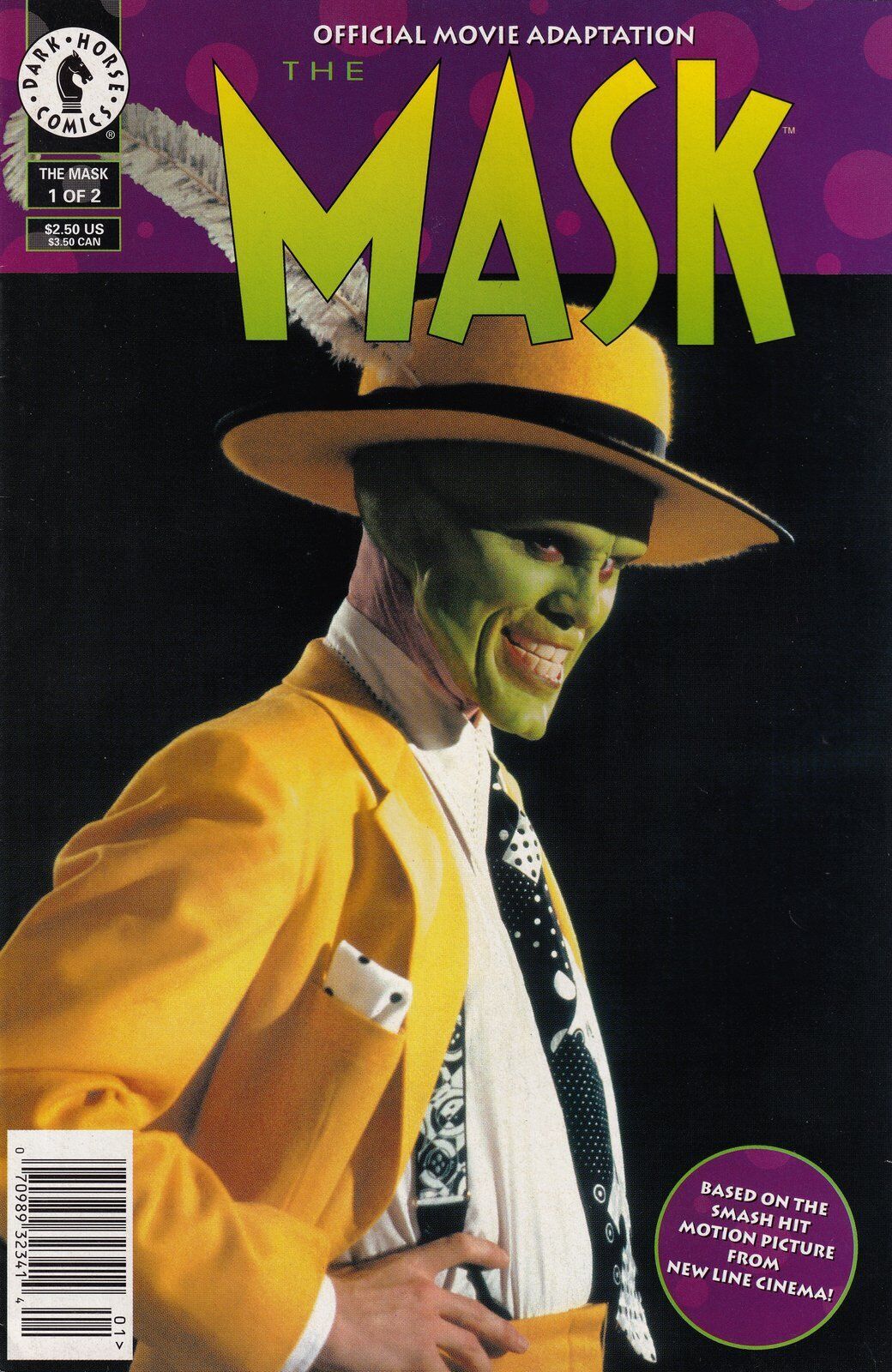 The Mask: Official Movie Adaptation #1 Newsstand Cover (1994) Dark Horse