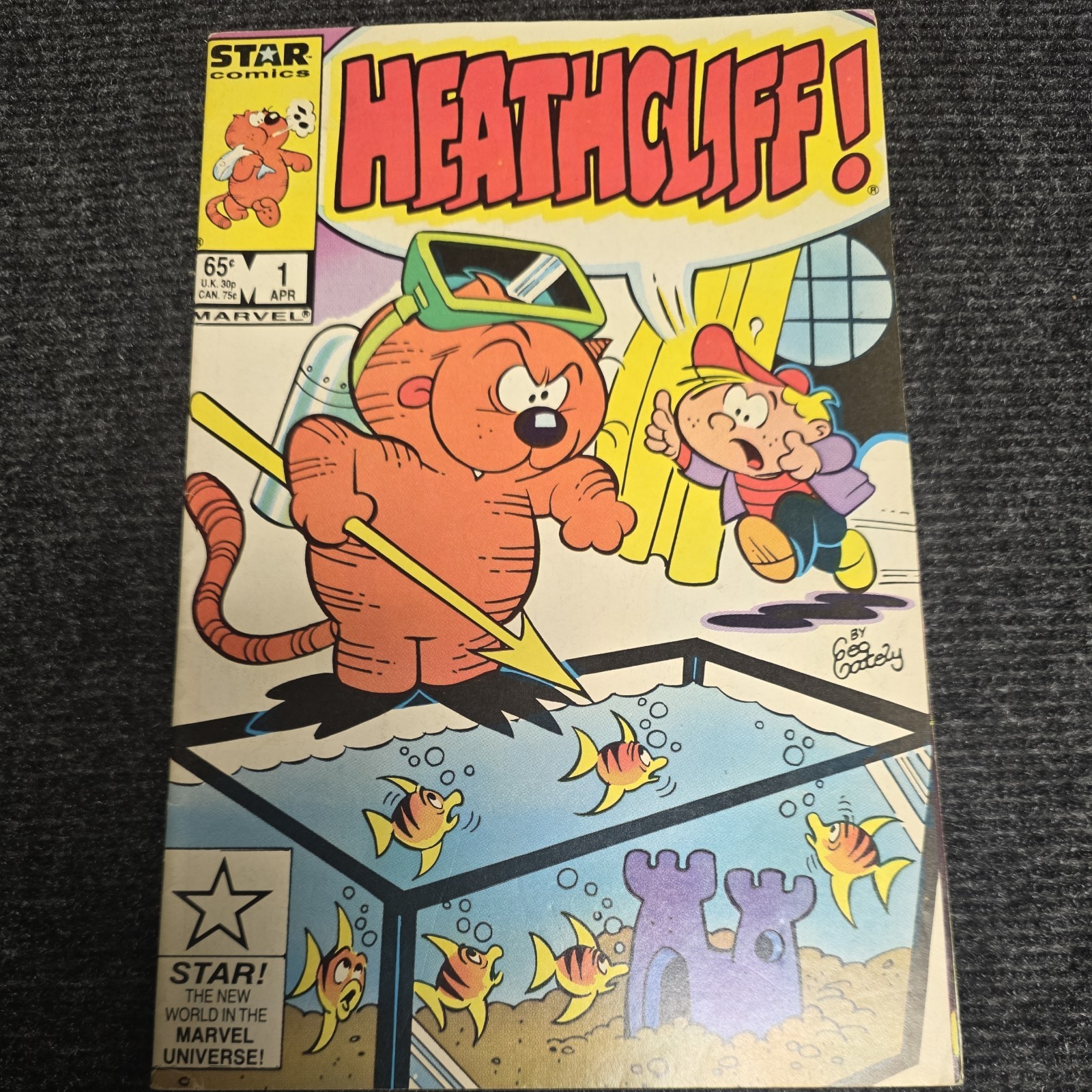 Heathcliff #1 Marvel 1985 1st Heathcliff Star Comics George Gately Cover Heathcliff #1 Marvel 1985 1st Heathcliff Star Comics George Gately Cover