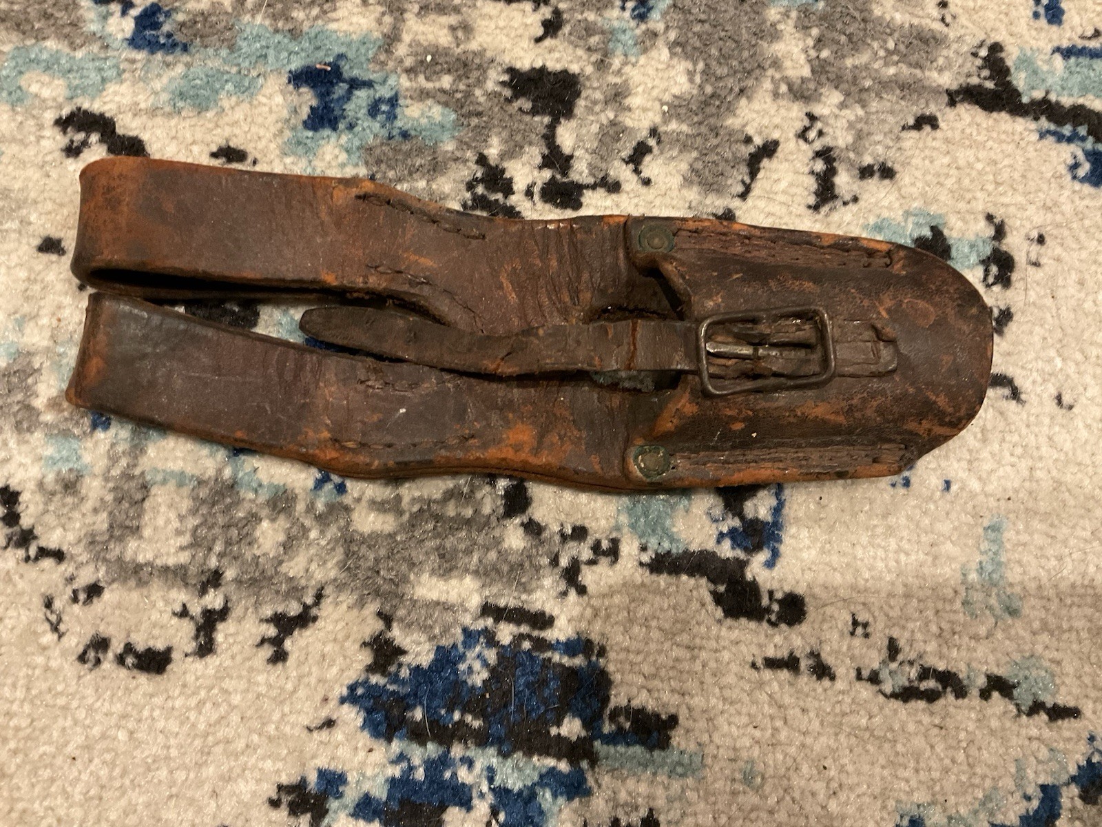 ORIGINAL WWII JAPANESE ARISAKA BAYONET LEATHER FROG