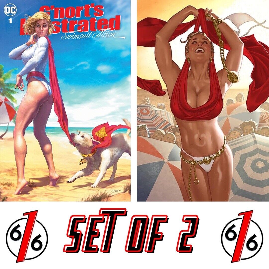 🔥 GNORTS ILLUSTRATED SWIMSUIT EDITION #1 TIAGO Coppertone & HUGHES Power Girl