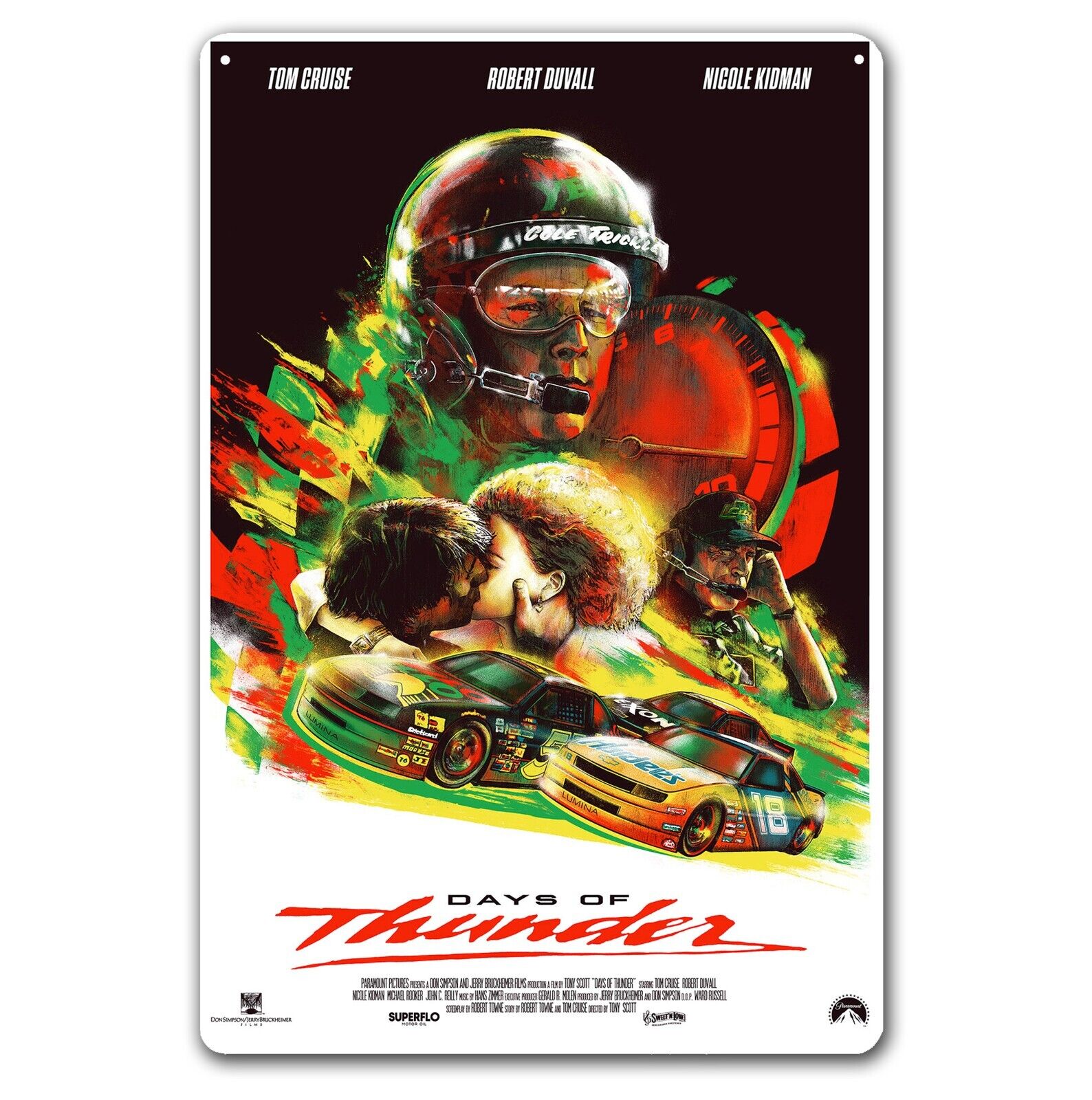 Days Of Thunder Tom Cruise Movie Metal Poster Tin Sign 20x30cm