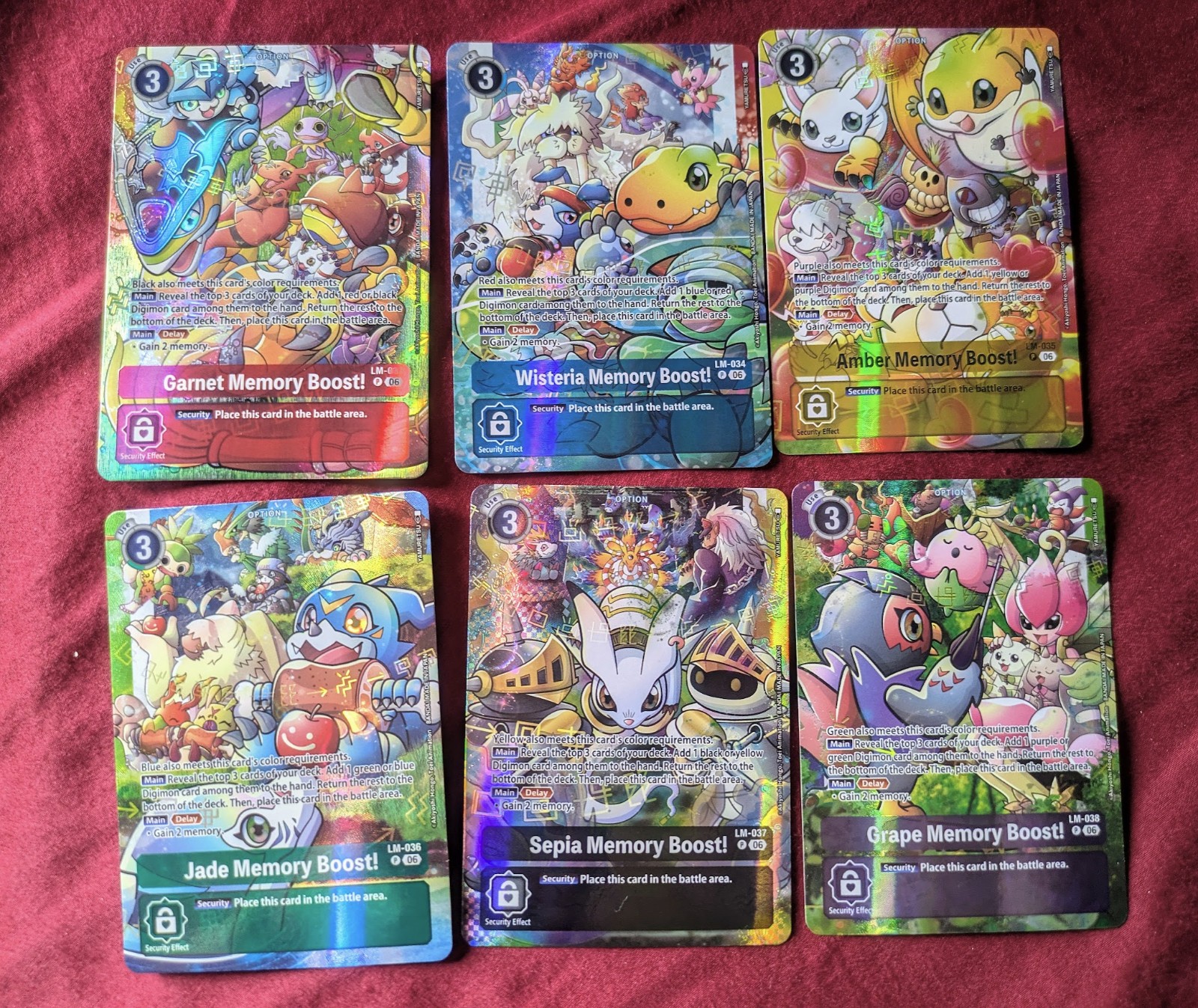 Digimon Premium Memory Boost Set Alternate Art Promos LM-034 LM-033 LM-036 Digimon Premium Memory Boost Set Alternate Art Promos LM-034 LM-033 LM-036