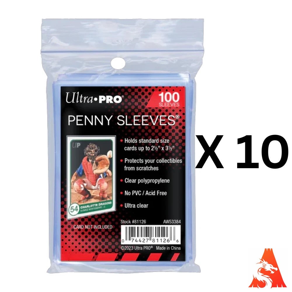 1000 Ultra PRO Penny Sleeves Standard - Pokemon, Magic, Sports 1000 Ultra PRO Penny Sleeves Standard - Pokemon, Magic, Sports