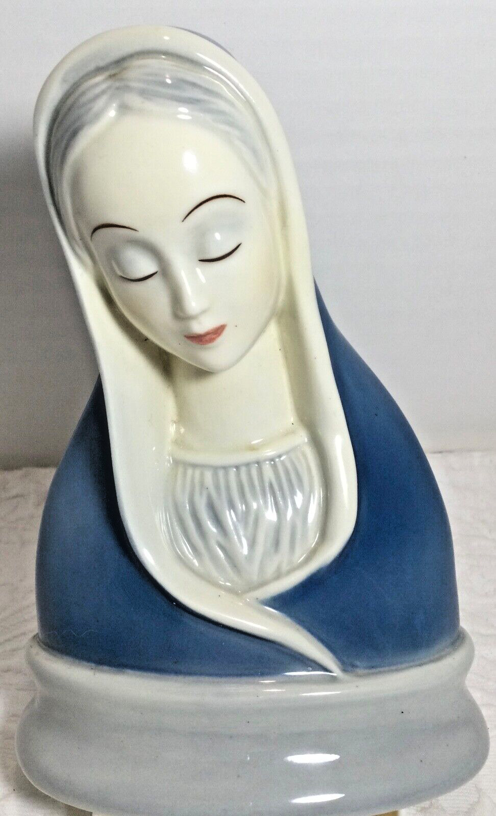 Gort Italian Bone China Madonna Bust / Figurine 6” Tall Made in Italy GORGEOUS