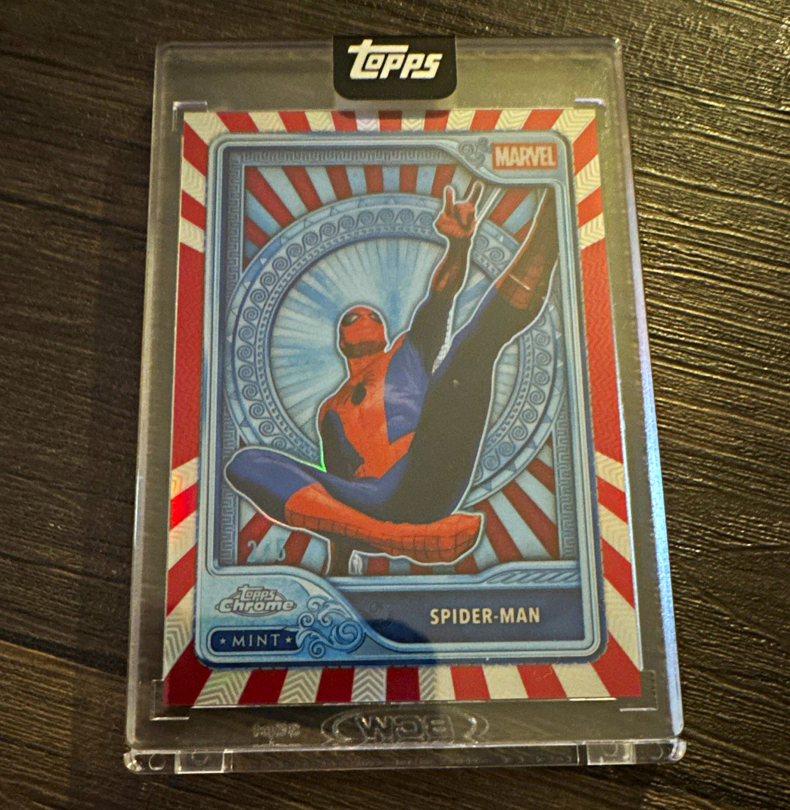 Topps Mint Marvel 2026 - Spider-Man #103 Encased Red Foil Parallel #2/5 Topps Mint Marvel 2026 - Spider-Man #103 Encased Red Foil Parallel #2/5