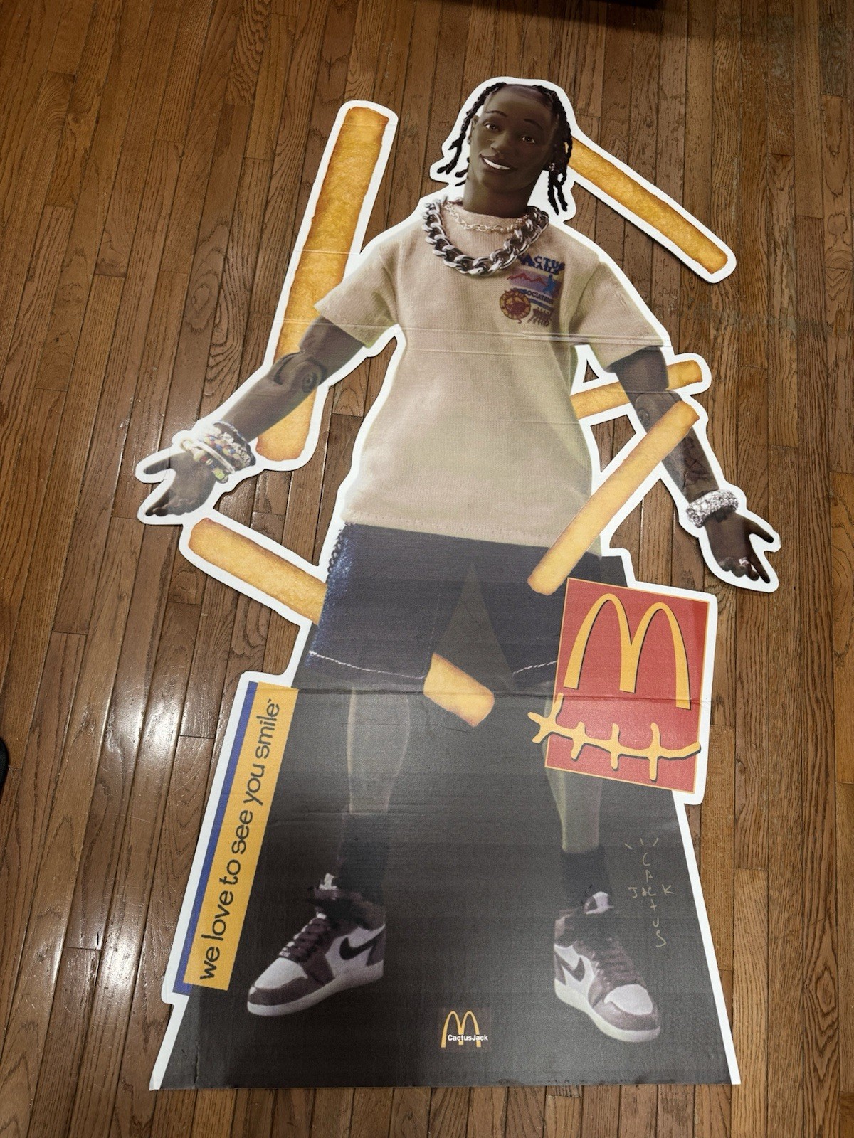 Travis Scott x McDonald's Cactus Jack Cutout Poster Merchandise 6-Foot Travis Scott x McDonald's Cactus Jack Cutout Poster Merchandise 6-Foot