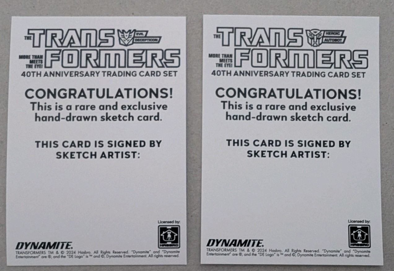 Evil and Heroic 2024 Dynamite Transformers 40th anniversary blanks 🔥🔥 Evil and Heroic 2024 Dynamite Transformers 40th anniversary blanks 🔥🔥