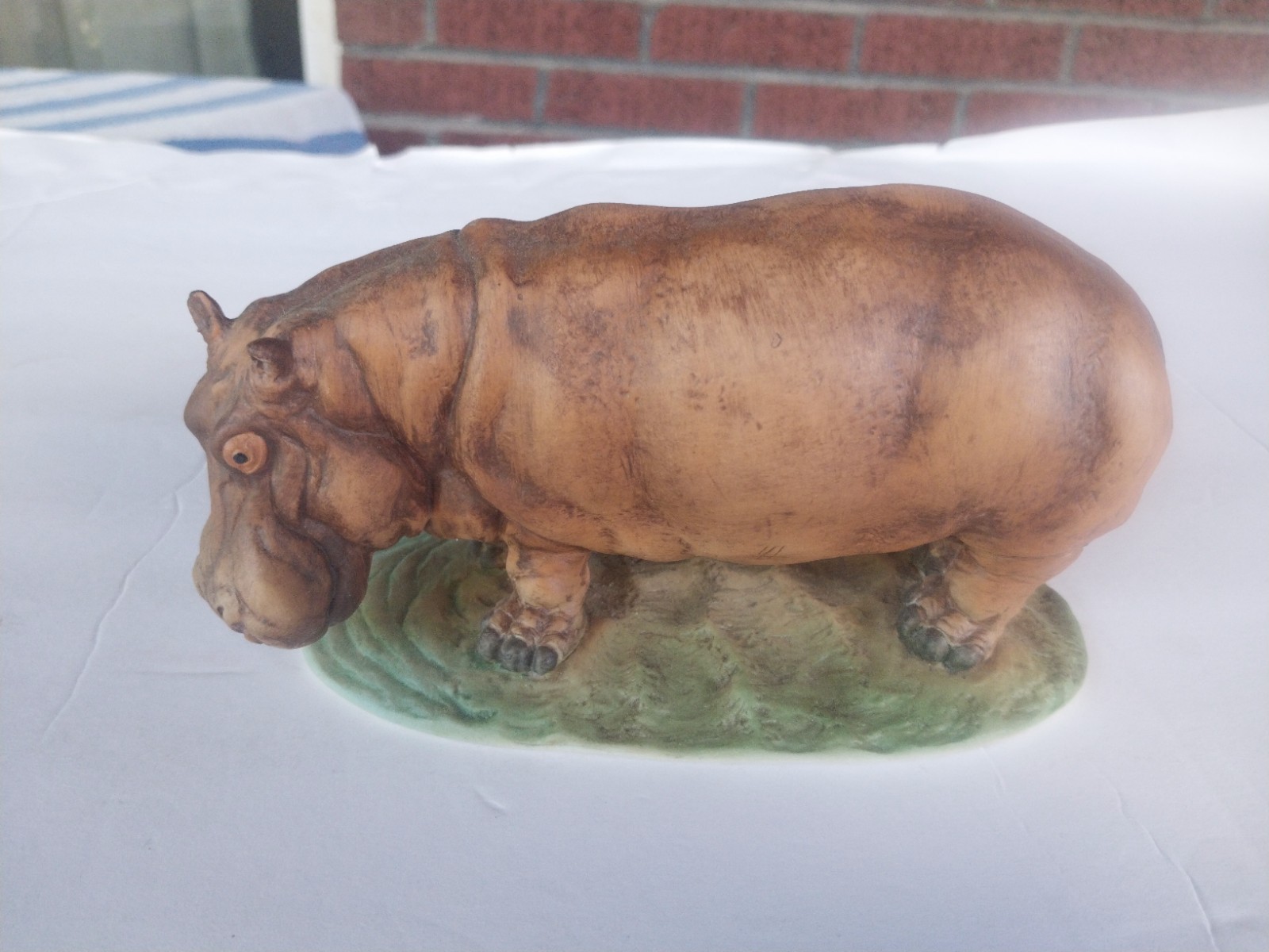Andrea by Sadek - hippo or hippopotamus ceramic figurine (# 7294) 1985