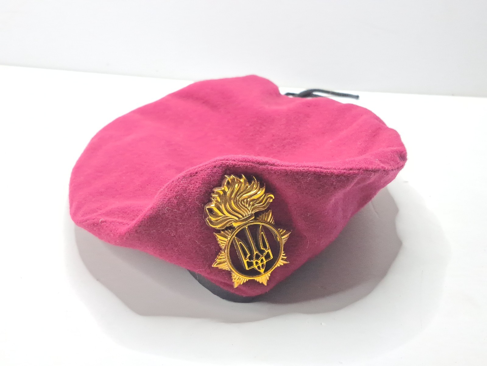 Ukrainian NATIONAL GUARD OF Ukraine Military Army Beret with Cockade Red Beret Ukrainian NATIONAL GUARD OF Ukraine Military Army Beret with Cockade Red Beret