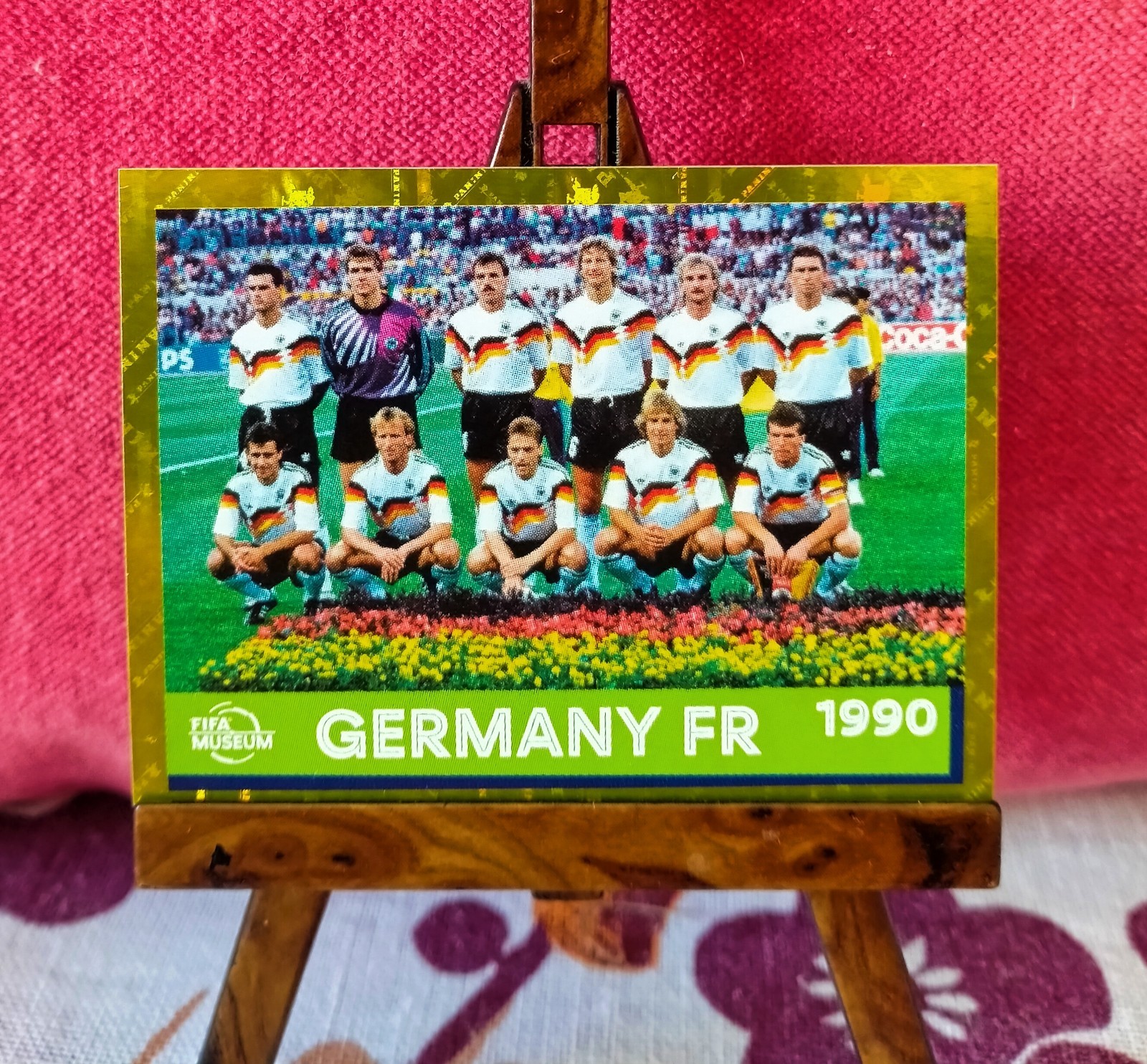 2022 Panini Qatar FIFA World Cup - Germany Gold Team 1990 #FWC 26 Germany 2022 Panini Qatar FIFA World Cup - Germany Gold Team 1990 #FWC 26 Germany