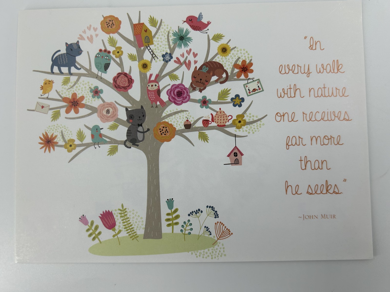 Thinking of You Greeting Card with Cute Dogs & Cat Cartoon Design Thinking of You Greeting Card with Cute Dogs & Cat Cartoon Design