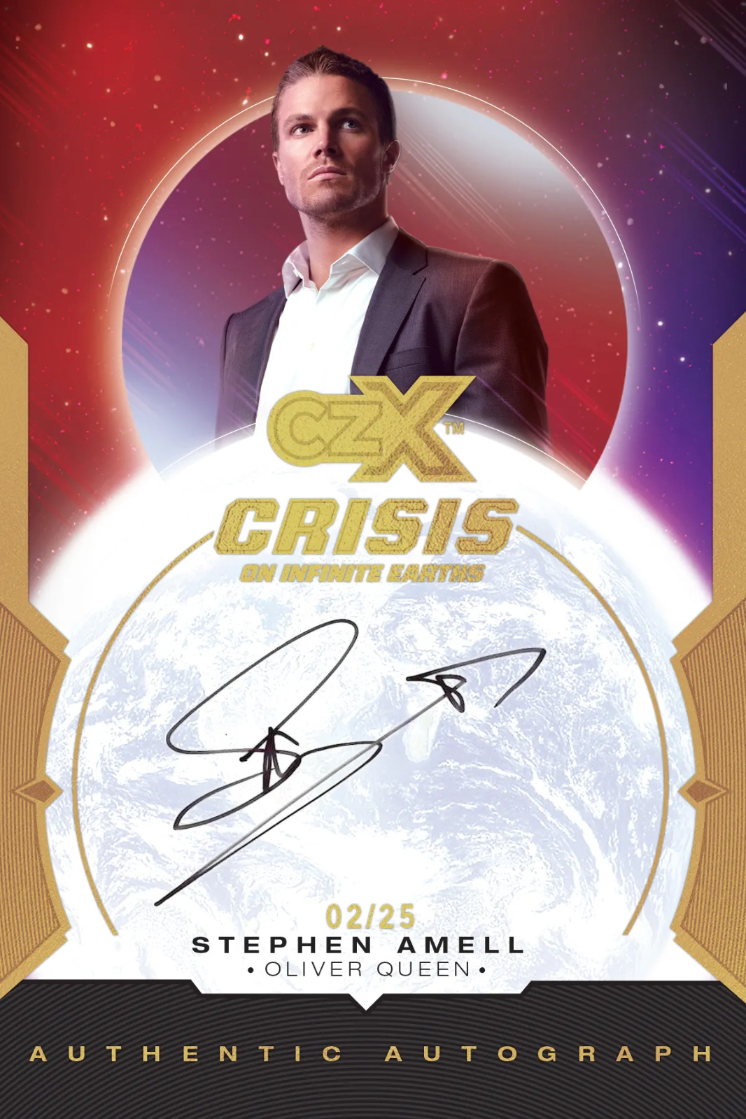 CZX Crisis on Infinite Earths Set: Oversized Autograph Card OSA-SAOQ