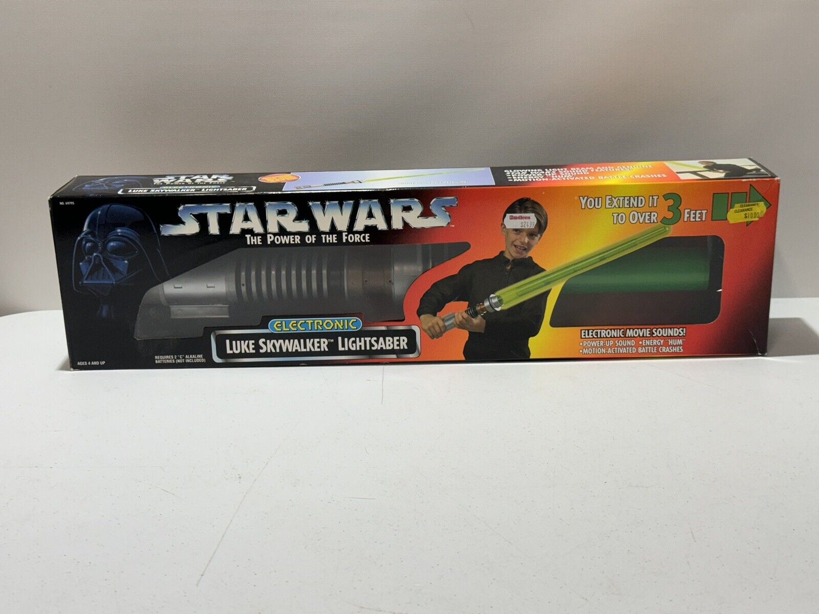 1995 Kenner Star Wars Electronic Luke Skywalker Lightsaber Power Of Force New
