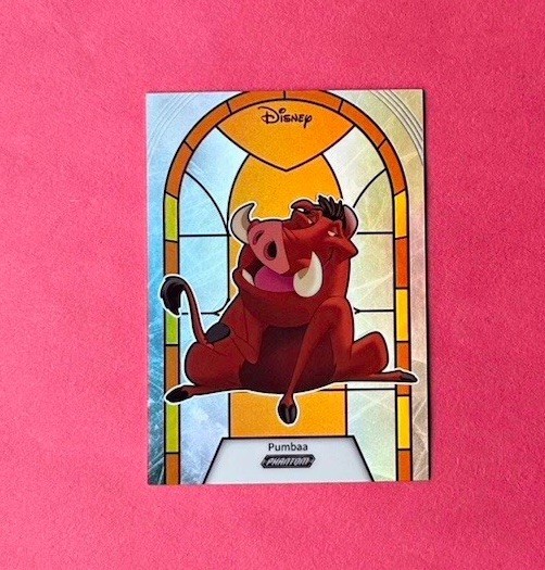 2025 Kakawow Disney PUMBA Stained Glass Orange /50 Lion King 2025 Kakawow Disney PUMBA Stained Glass Orange /50 Lion King