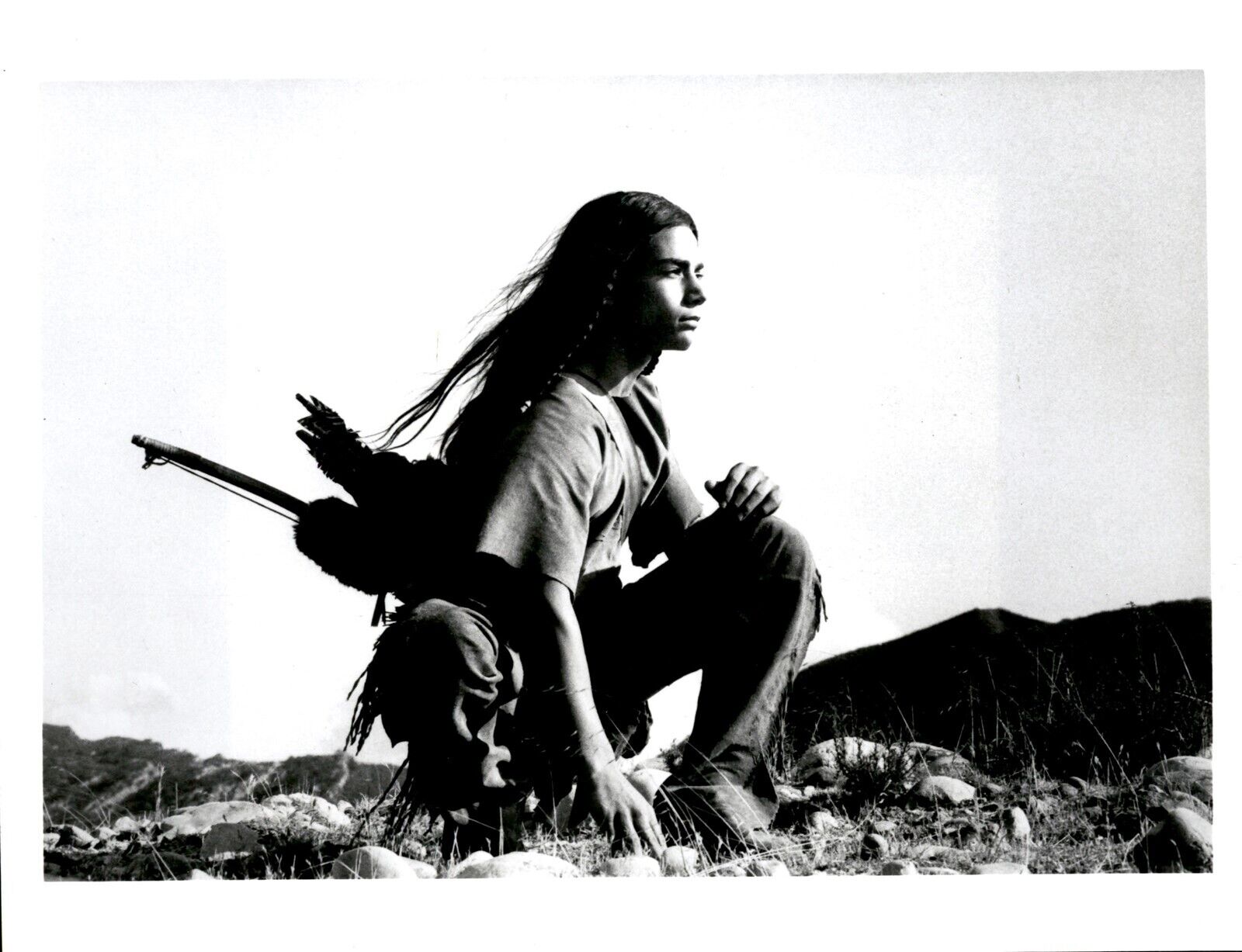 LG56 1984 Orig ABC Photo DOUG TOBY Child Star in THE MYSTIC WARRIOR Indian Boy