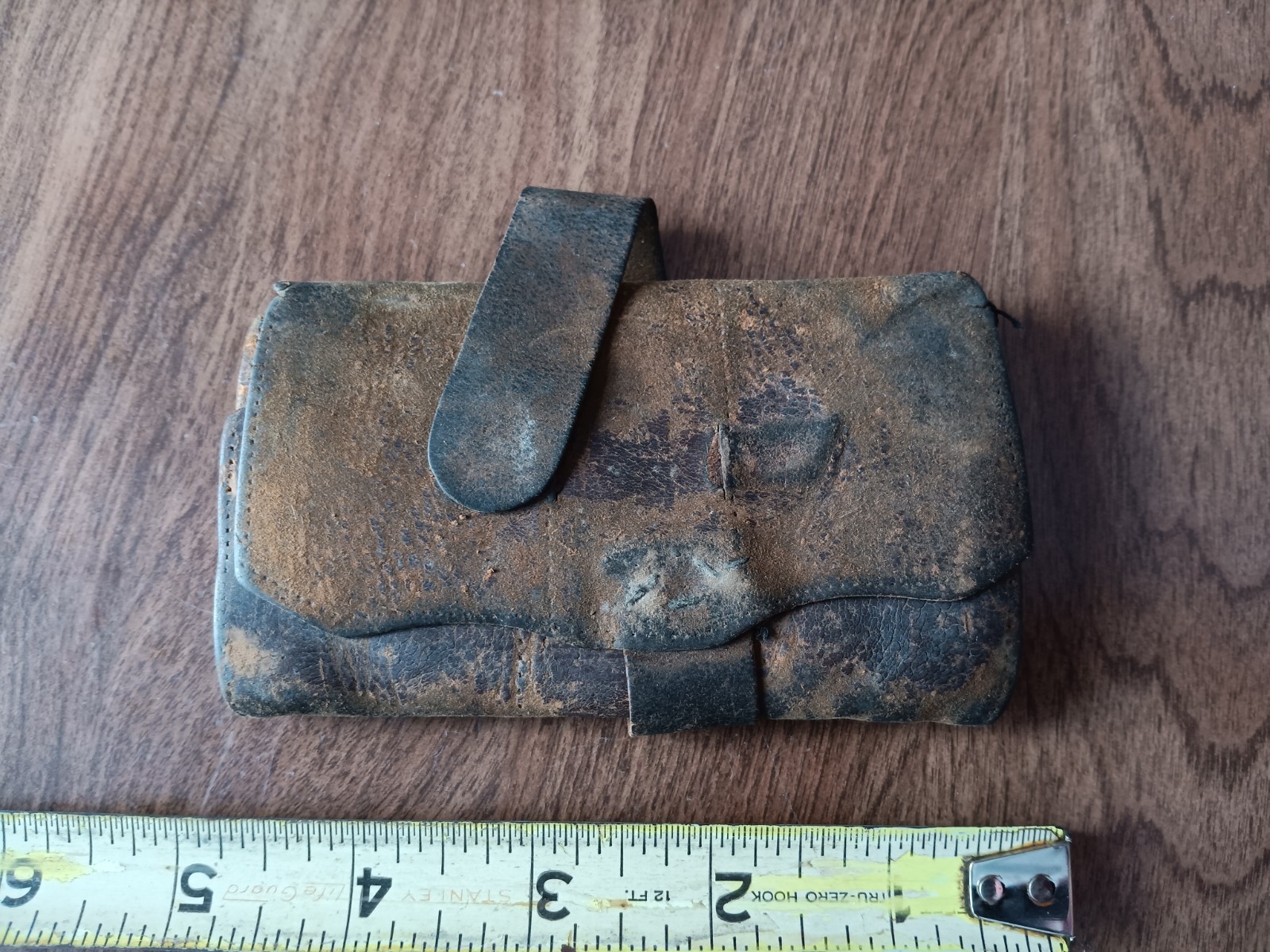 Antique 1940's Rustic Leather Wallet Chillicothe OH Antique 1940's Rustic Leather Wallet Chillicothe OH