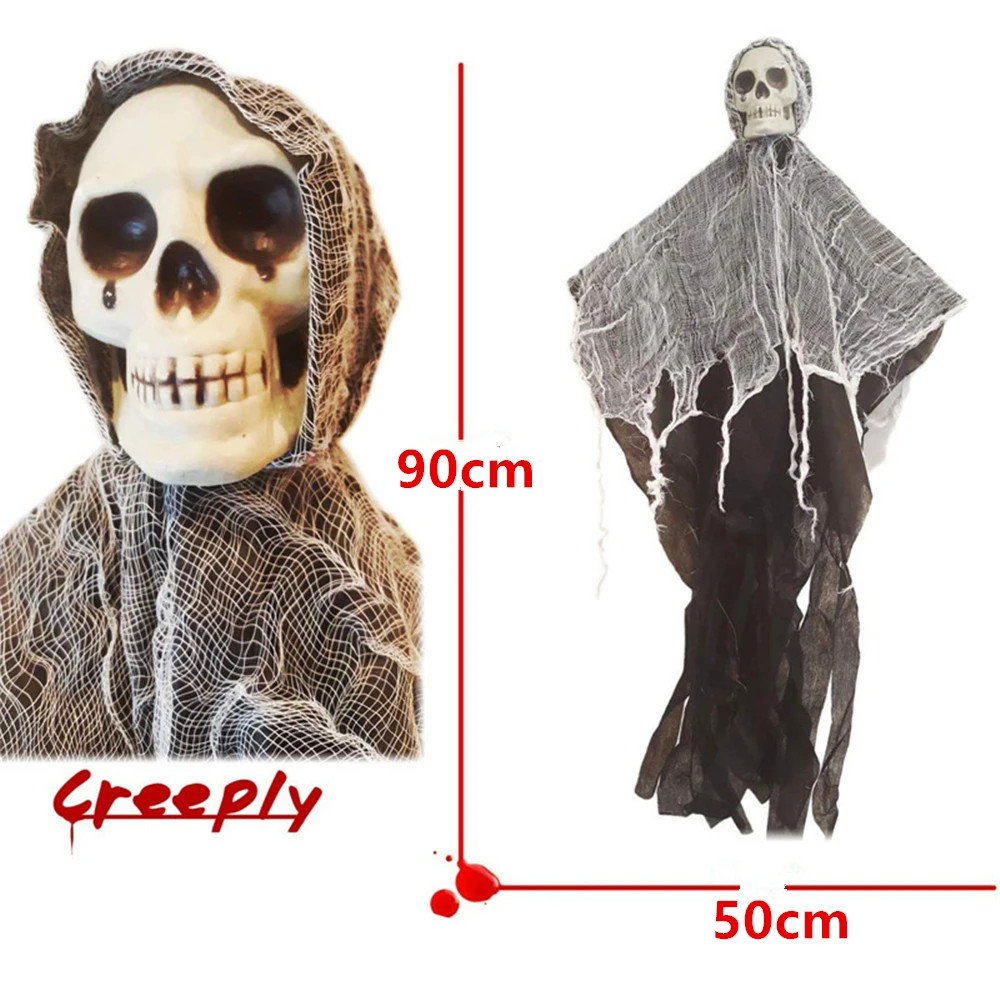 Horror Skull Hanging Halloween Prop Scary Skull Decor Haunted House