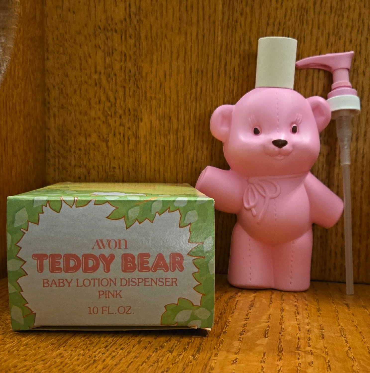 Vintage 1981 Unused Avon Teddy Bear Baby Lotion Dispenser Pink W/box Vintage 1981 Unused Avon Teddy Bear Baby Lotion Dispenser Pink W/box