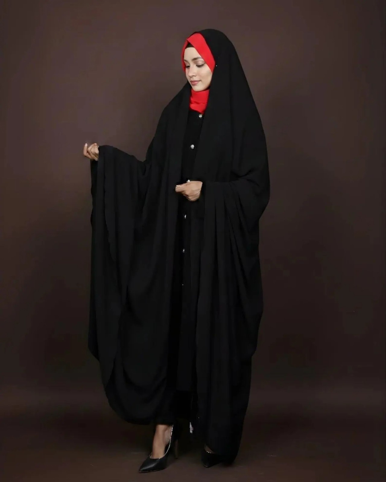 Luxury Black Persian Chador – Full Length Modest Prayer Cloak Luxury Black Persian Chador – Full Length Modest Prayer Cloak